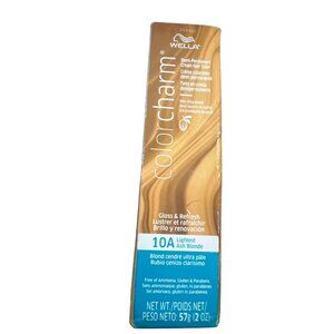 Wella Color Charm Demi-Permanent Hair Color 10A Lightest Ash Blonde 2 oz Tube